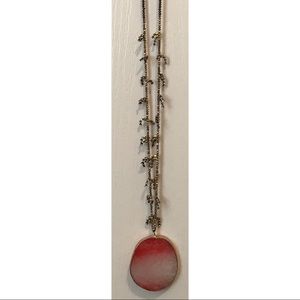 Anthropologie Stone Boho Statement Necklace